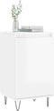 vidaXL - Dressoirs - 2 - st - 40x35x70 - cm - bewerkt - hout - hoogglans - wit