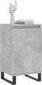 vidaXL - Dressoirs - 2 - st - 40x35x70 - cm - bewerkt - hout - betongrijs