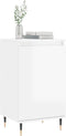 vidaXL - Dressoirs - 2 - st - 40x35x70 - cm - bewerkt - hout - hoogglans - wit