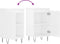 vidaXL - Dressoirs - 2 - st - 40x35x70 - cm - bewerkt - hout - hoogglans - wit