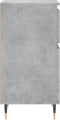 vidaXL - Dressoirs - 2 - st - 40x35x70 - cm - bewerkt - hout - betongrijs