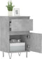 vidaXL - Dressoirs - 2 - st - 40x35x70 - cm - bewerkt - hout - betongrijs