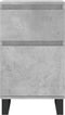 vidaXL - Dressoirs - 2 - st - 40x35x70 - cm - bewerkt - hout - betongrijs
