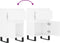 vidaXL - Dressoirs - 2 - st - 40x35x70 - cm - bewerkt - hout - hoogglans - wit