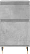 vidaXL - Dressoirs - 2 - st - 40x35x70 - cm - bewerkt - hout - betongrijs