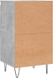vidaXL - Dressoirs - 2 - st - 40x35x70 - cm - bewerkt - hout - betongrijs