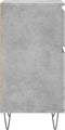 vidaXL - Dressoirs - 2 - st - 40x35x70 - cm - bewerkt - hout - betongrijs