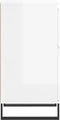 vidaXL - Dressoirs - 2 - st - 40x35x70 - cm - bewerkt - hout - hoogglans - wit