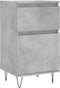 vidaXL - Dressoirs - 2 - st - 40x35x70 - cm - bewerkt - hout - betongrijs