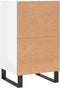 vidaXL - Dressoirs - 2 - st - 40x35x70 - cm - bewerkt - hout - hoogglans - wit