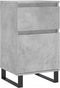 vidaXL - Dressoirs - 2 - st - 40x35x70 - cm - bewerkt - hout - betongrijs