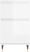 vidaXL - Dressoirs - 2 - st - 40x35x70 - cm - bewerkt - hout - hoogglans - wit