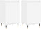 vidaXL - Dressoirs - 2 - st - 40x35x70 - cm - bewerkt - hout - wit