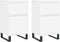 vidaXL - Dressoirs - 2 - st - 40x35x70 - cm - bewerkt - hout - wit