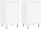 vidaXL - Dressoirs - 2 - st - 40x35x70 - cm - bewerkt - hout - wit
