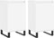 vidaXL - Dressoirs - 2 - st - 40x35x70 - cm - bewerkt - hout - wit