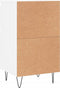 vidaXL - Dressoirs - 2 - st - 40x35x70 - cm - bewerkt - hout - wit