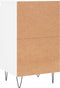 vidaXL - Dressoirs - 2 - st - 40x35x70 - cm - bewerkt - hout - wit