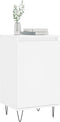 vidaXL - Dressoirs - 2 - st - 40x35x70 - cm - bewerkt - hout - wit