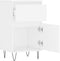 vidaXL - Dressoirs - 2 - st - 40x35x70 - cm - bewerkt - hout - wit