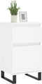 vidaXL - Dressoirs - 2 - st - 40x35x70 - cm - bewerkt - hout - wit