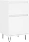 vidaXL - Dressoirs - 2 - st - 40x35x70 - cm - bewerkt - hout - wit