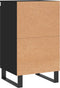 vidaXL - Dressoirs - 2 - st - 40x35x70 - cm - bewerkt - hout - zwart
