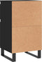 vidaXL - Dressoirs - 2 - st - 40x35x70 - cm - bewerkt - hout - zwart