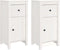 vidaXL - Dressoirs - 2 - st - 40x35x80 - cm - massief - grenenhout - wit