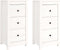 vidaXL - Dressoirs - 2 - st - 40x35x80 - cm - massief - grenenhout - wit