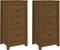 vidaXL - Dressoirs - 2 - st - 40x35x80 - cm - massief - grenenhout - honingbruin