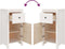 vidaXL - Dressoirs - 2 - st - 40x35x80 - cm - massief - grenenhout - wit