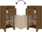 vidaXL - Dressoirs - 2 - st - 40x35x80 - cm - massief - grenenhout - honingbruin