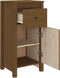 vidaXL - Dressoirs - 2 - st - 40x35x80 - cm - massief - grenenhout - honingbruin