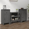 vidaXL - Dressoirs - 2 - st - 40x35x80 - cm - massief - grenenhout - grijs