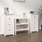 vidaXL - Dressoirs - 2 - st - 40x35x80 - cm - massief - grenenhout - wit