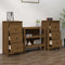 vidaXL - Dressoirs - 2 - st - 40x35x80 - cm - massief - grenenhout - honingbruin