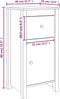 vidaXL - Dressoirs - 2 - st - 40x35x80 - cm - massief - grenenhout