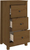 vidaXL - Dressoirs - 2 - st - 40x35x80 - cm - massief - grenenhout - honingbruin