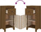 vidaXL - Dressoirs - 2 - st - 40x35x80 - cm - massief - grenenhout - honingbruin