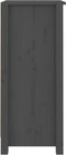 vidaXL - Dressoirs - 2 - st - 40x35x80 - cm - massief - grenenhout - grijs
