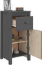 vidaXL - Dressoirs - 2 - st - 40x35x80 - cm - massief - grenenhout - grijs