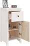 vidaXL - Dressoirs - 2 - st - 40x35x80 - cm - massief - grenenhout - wit
