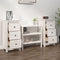 vidaXL - Dressoirs - 2 - st - 40x35x80 - cm - massief - grenenhout - wit
