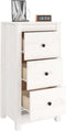 vidaXL - Dressoirs - 2 - st - 40x35x80 - cm - massief - grenenhout - wit