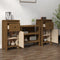 vidaXL - Dressoirs - 2 - st - 40x35x80 - cm - massief - grenenhout - honingbruin