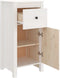 vidaXL - Dressoirs - 2 - st - 40x35x80 - cm - massief - grenenhout - wit