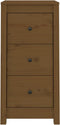vidaXL - Dressoirs - 2 - st - 40x35x80 - cm - massief - grenenhout - honingbruin