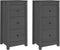 vidaXL - Dressoirs - 2 - st - 40x35x80 - cm - massief - grenenhout - grijs