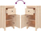 vidaXL - Dressoirs - 2 - st - 40x35x80 - cm - massief - grenenhout